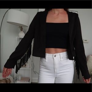 Suede Fringe Jacket